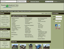 Tablet Screenshot of forestryequipmentsales.com